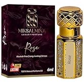 MIKSALMINA Rose Attar Roll On Perfume, Non-Alcoholic, 6ml, Gift For Men & Women