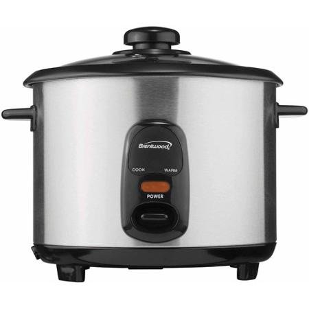 Click Here to See More Images Brentwood 5-Cup Rice Cooker, Stainless Steel