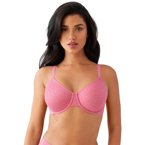 Wacoal Women's Inside Job Unlined Full Coverage Underwire Lace Bra, 855345, Cha…