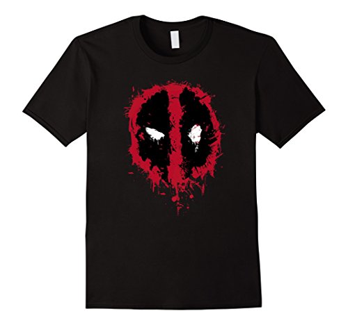 Mens marvel deadpool splatter icon graphic t-shirt 3xl …