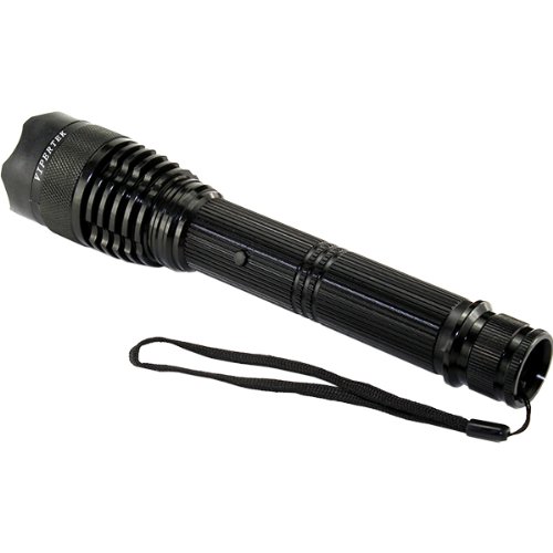 Vipertek Rechargeable Stun Gun with LED Tactical Flashlight, Black Pricepulse