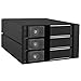 Kingwin Hard Drive Enclosure for Computer PC Case Internal 3 Bay Hot Swap for 3.5” HDD SSD, SATA Backplane Aluminum Trayless Mobile Rack, Support SATA I/II/III & SAS I/II 6 Gbps Performance