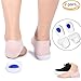 Gel Heel Cups Inserts and Compression Heel Sleeves Socks(4 Pieces), Foot Ankle Pain Relief for Plantar Fasciitis Spurs Pads Cracked Heels Achilles Tendonitis (L = 8.5~11.5)