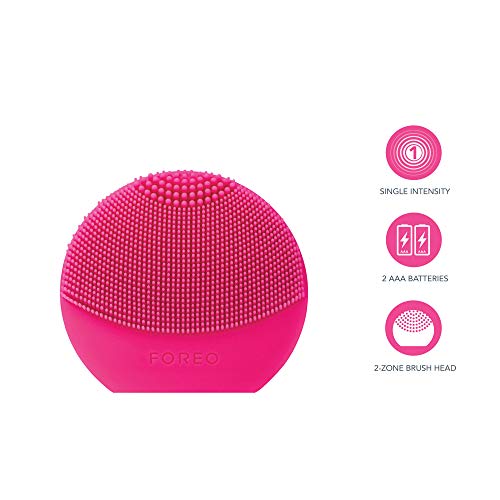 FOREO LUNA play plus Portable Facial Cleansing Brush, Fuchsia