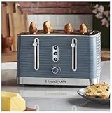 Russell Hobbs Inspire 4 Slice Toaster Grey 1800W Extra Wide Slots 6 Browning view 3
