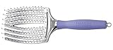 Olivia Garden Finger Brush Curved & Vented Paddle Brush, 3 Sizes (Large)