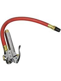 Amflo 150E-RET 10-90 PSI Bayonet Style Inflator Gauge with 12" Hose and Air Chuck, 1 Pack