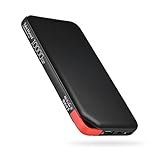 Tqka Quick Charge 3.0, 10000mah Portable Charger Bidirectional Quick Charge 3.0 with Dual Input (Type-C and Micro USB), Power Bank for iPhone, Samsung, HUAWEI, iPad and More - Black