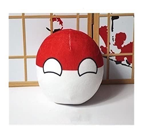 GANGKJDS 7.9in Poland Ball, Countryball,Poland,Canada,United Kingdom, France, Country Ball,Decorations, Anime Cosplay, Country Balls(Color : Poland, Size : 20cm)