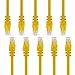 GearIT Cat 6 Ethernet Cable (10-Pack 3 Feet) Cat6 Network Patch, 10Gbps, RJ45, Snagless Cord, Gold-Plated Connectors, Internet for PC, TV, Tablet, Router, Printer, Servers, IT Data Center - Yellow
