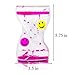 Colorful Liquid Motion Bubbler Desk Sensory Toy Timer Zig Zag Floating Rotating Circles for Play, Fidgeting, Captivating Distraction by Super Z Outlet (Happy Face)