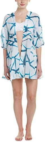 Somedays Lovin Womens Paper Lanterns Kimono Cover-Up, S, Blue