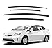 Safe Smoke Window Visor Sun Rain Vent Guard 4 Pcs Set for 2009~2015 Prius Out Channel Visor