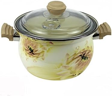 HEJ Light Orange Ceramic Nonstick Dutch Oven,7-Quart