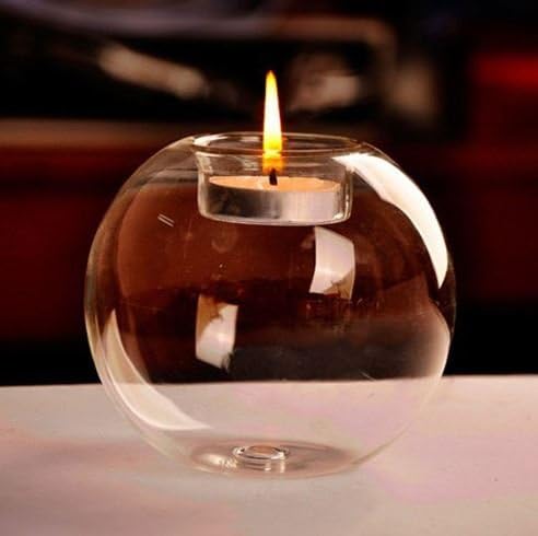 "Stylish Crystal Glass Candel Holder"