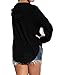BBYES Womens Long Sleeve Sexy V Neck Drawstring Sweatshirt Hoodies Pullover Tops