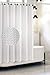 Waffle Fabric White Shower Curtain with Liner Set - Includes Free Clear Liner, Decorative Shower Curtain for Bathroom Set - Rustproof Metal Grommets Waterproof Hotel Quality 72