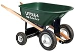 Big 4 Wheeler Heavy-Duty Wheelbarrow, 6 Cubic Feet
