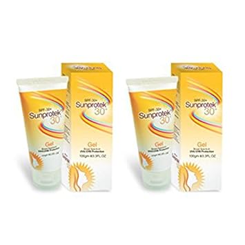 Sunprotek SPF 30+ Sunscreen Gel With UVA/UVB Protection (100g x Pack Of 2)
