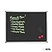 Large Magnetic Chalkboard with Eraser, Magnets, and Tray - 36 x 24 Inch Framed Chalk Board for Restaurant, Menu, Wedding & More