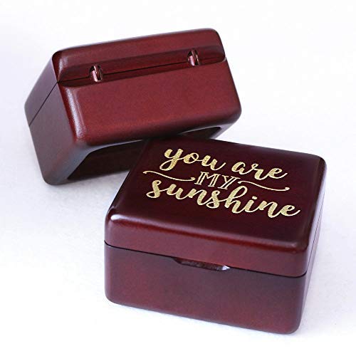You are My Sunshine Music Box Vintage Wood Carved Mechanism Musical Box Wind Up Music Box Gift for Christmas,Birthday,Valentine's Day,Best Gift for Kids,Friends