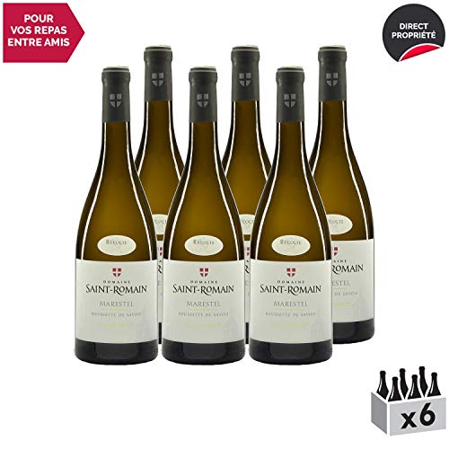 Roussette de Savoie cru Marestel Blanc 2017 - Domaine Saint-Romain - Vin AOC Blanc de Savoie - Bugey - Cépage Altesse…