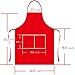 8 PCS Mixed Color Plain Bib Aprons Bulk Unisex Aprons with 2 Pockets for Kitchen Cooking Restaurant BBQ