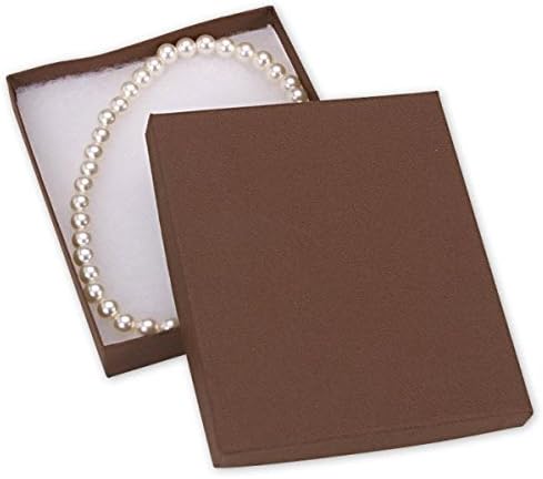 EGP Jewelry Boxes 6 x 5 x 1 50 Count (Cocoa)