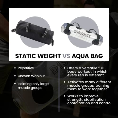 Aqua Bag Water Filled Workout Training Weight Bag Adjustable 55 Pounds Water Volume Max