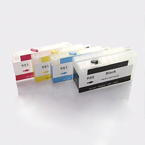 Easy to refill Refillable ink Cartridge for hp950 hp951 compatible for HP 950 951 FOR HP Printer Officejet Pro8100 Pro8600-N911 pro251dw pro276dw Pro 8160 8620 8630 8650 8660 updated chip