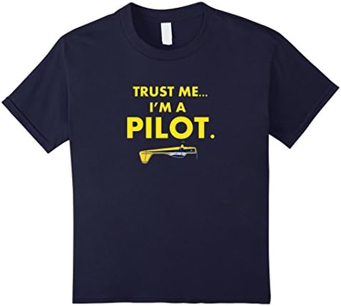 unisex-child Trust Me, I'm a Pilot T-Shirt 6 Navy