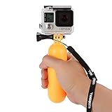 Luxebell Waterproof Floating Hand Grip, Pole Mount for Gopro Hero 5 Session 4 3+ 3 2 1, Action Camera Sjcam Sj4000 Sj5000 Sj6000 Sj7000