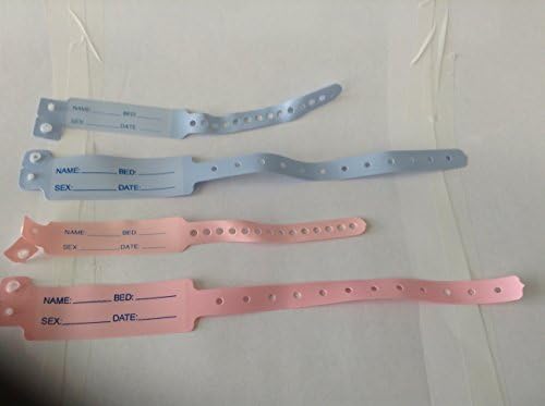 ID Bracelet Blue Hospital Medical Resort Babies On Disposable 100pcs