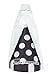 Black Polka Dot Party Hats, 8ct