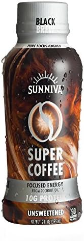 Sunniva Super Coffee Black Brew, Pack Of 24