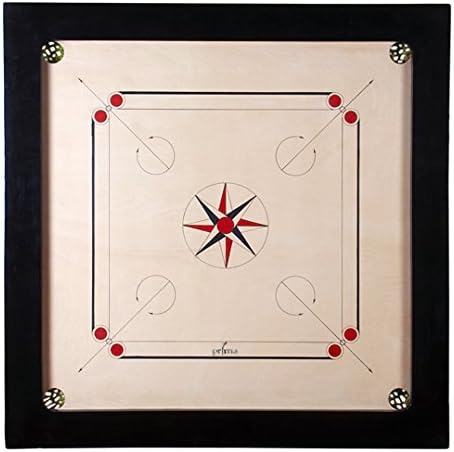 Ally Sports Top Grade Standard Carrom Wooden Board Game With acrylic Coins And Striker by ALLYGATER INDIA