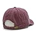 Classic Washed Dyed Cotton Twill Soft Crown Adjustable Dad Hat Baseball Cap (Maroon)