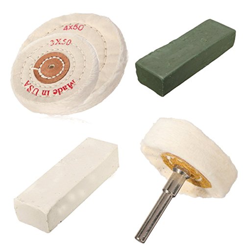 Letbo New 5pcs Polishing Wheel Kit Buffing Polishing Wheel Compound For