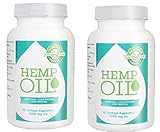 Manitoba Harvest Hemp Foods Hemp Oil Soft Gels, 1000 mg, 60 Count (2 Bottle Pack)