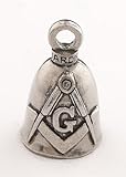 Masonic Mason Guardian Bell Motorcycle - Harley Accessory HD Gremlin NEW Riding Bell Key Ring