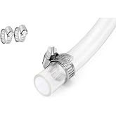 Geowaky 3/8&rsquo;&rsquo; ID &times; 1/2&rsquo;&rsquo; OD - 10 ft Clear Plastic Vinyl Tubing,Flexible PVC Hose Lightweight Non-Toxic vinyl Tube for Transfer Water Air Oil