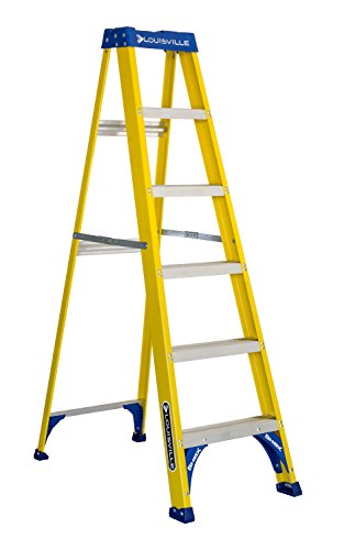 Louisville Ladder FS2006 250-Pound Duty Rating Fiberglass Step Ladder, 6-Feet