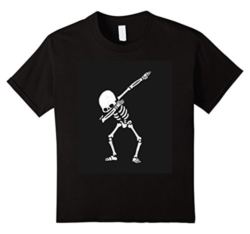 Kids Dabbing Skeleton T-shirt 4 Black