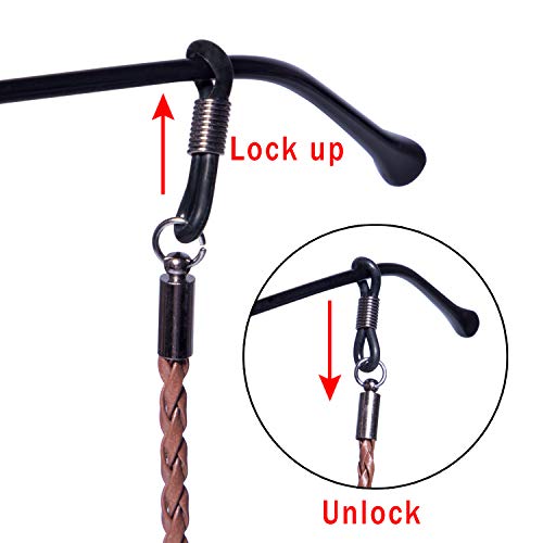 Leyaron 10 Pack Eyewear Retainer Sports Sunglass Holder Straps Eyeglasses String (5 Pack)