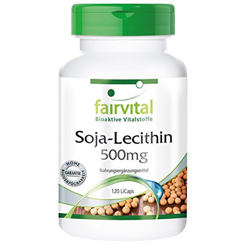 Soja Lecithin 500mg HOCHDOSIERT VEGAN 120 LiCaps vivamax