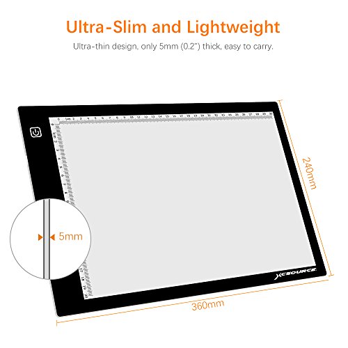 image for XCSOURCE A4 Ultra Slim LED Light Box Light Pad Artcraft Drawing Board 