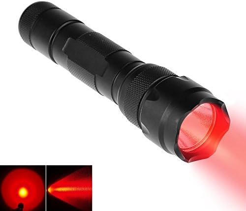 Mini Butterball New Wf-502b LED Lighting Lamp Flashlight LED 300 Lumens Flashlight Torch (Red Light)