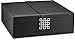 Glenor Co 12 Section Necklace Organizer - Large Mirror - 2 Trays - PU Leather - Black - Jewelry Box - Modern Buckle Closure - Fits Necklace & Bracelet - Jewelry Holder for Women Teens & Girls