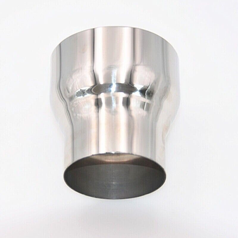 Photo 1 of 3 to 4 inch Exhaust Adapter, Stainless Steel Exhaust Tail Pipe(3" ID to 4" OD), Adapter Reducer Whole Length 3.94 Inch -Sliver