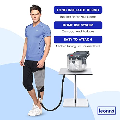 LEONNS Cold Therapy Machine w/Universal Flexible Pad Ice Cryotherapy